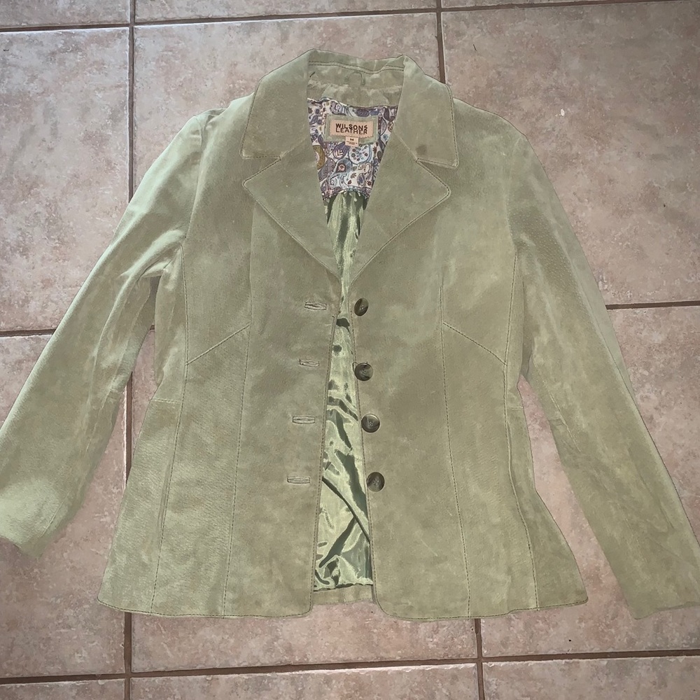 Women’s Wilson’s Leather Green Coat/Jacket